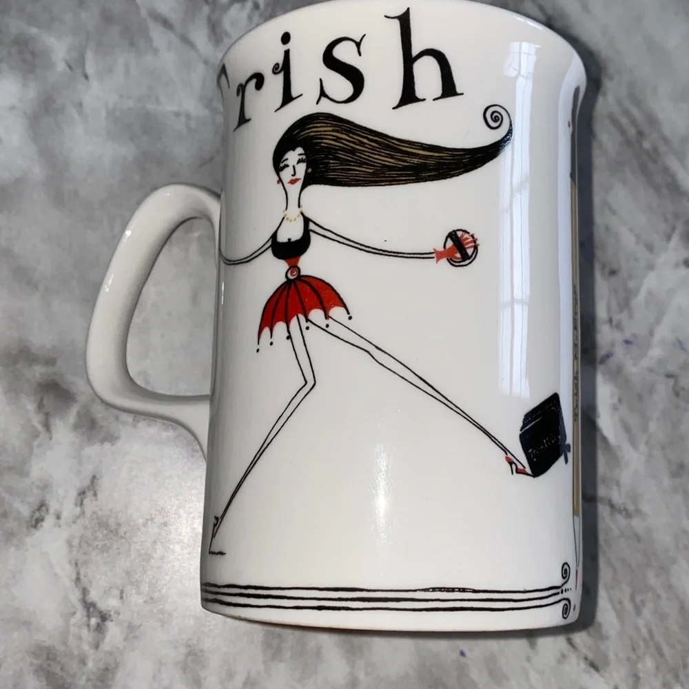 Vintage Designer Trish McEvoy  Illustrated Mug - Picture 2 of 4
